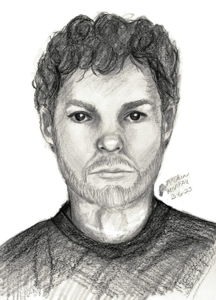 Composite sketch of the suspect in the sexual assault cases