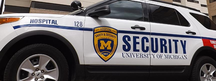 Picture of a hospital security car.