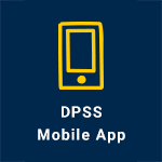 Button linking to the DPSS mobile app. webpage