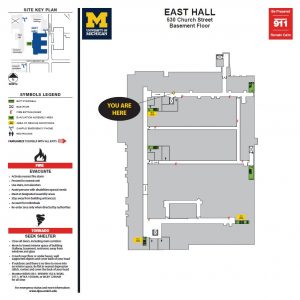 East Hall Emergency Map