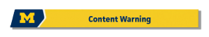 Content Warning Button