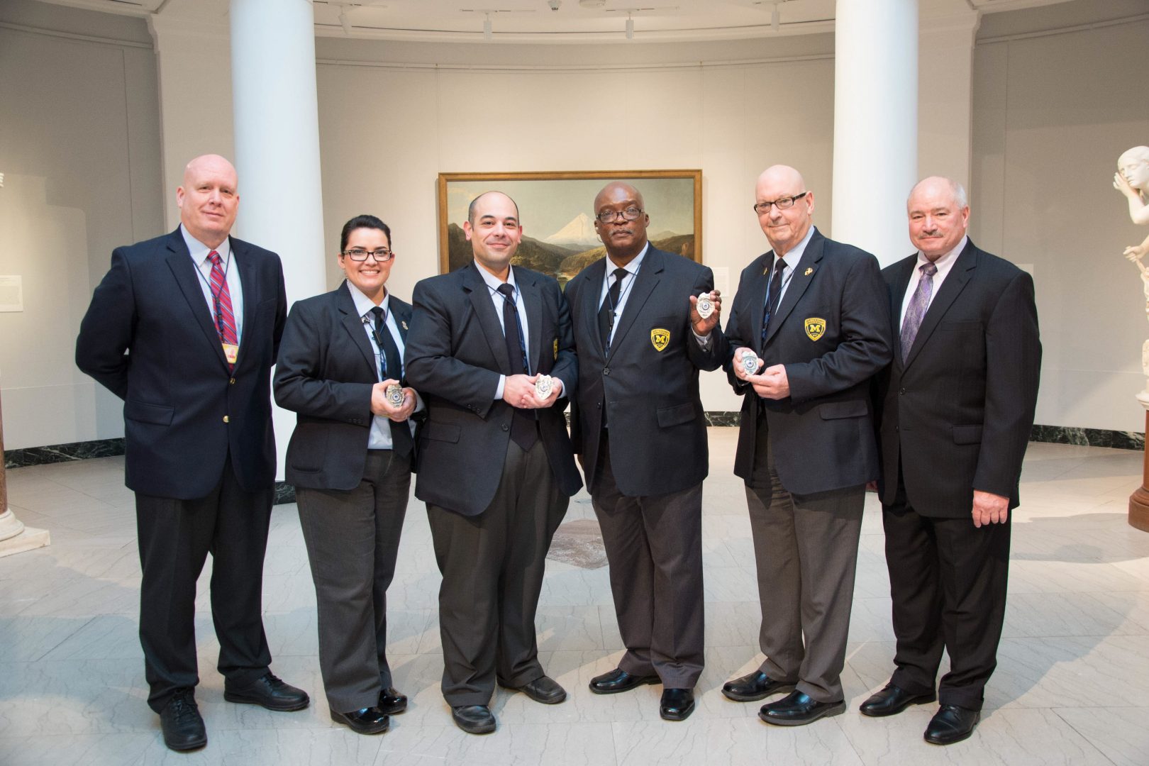 Security Officers receive their badges