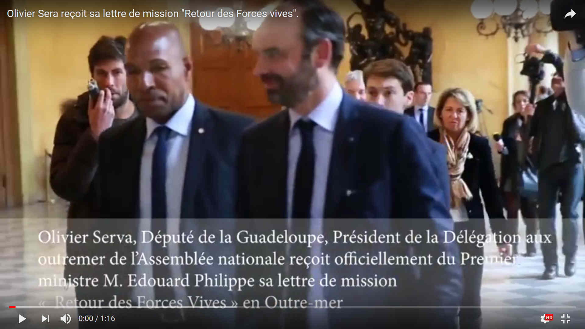 Le député En Marche #Guadeloupe Olivier SERVA vient d'être missionné par le Premier ministre.