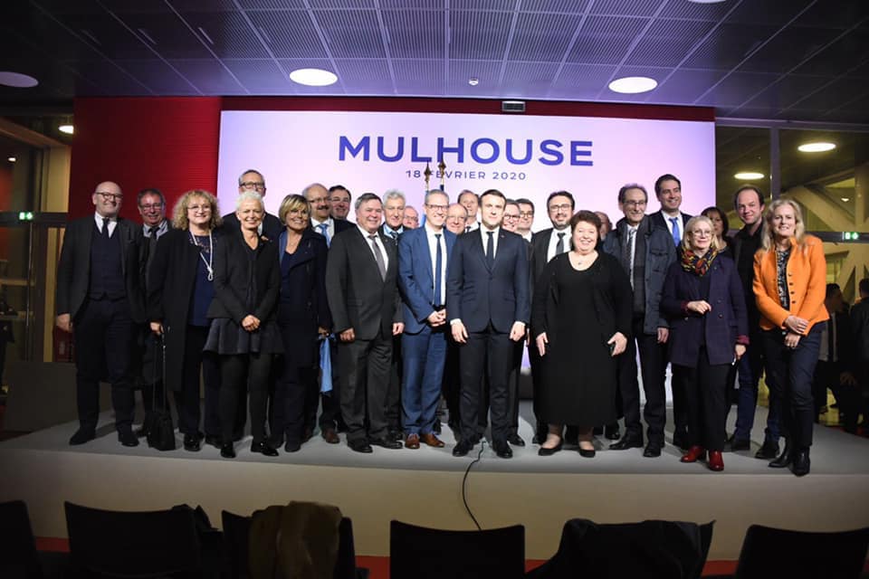 Visite d'Emmanuel Macron à Mulhouse le 18 février