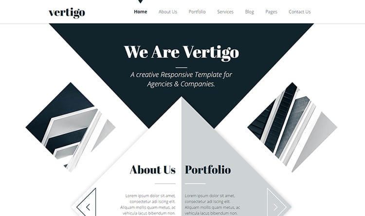 Exemplos de site usando slanted shapes (formas diagonais)