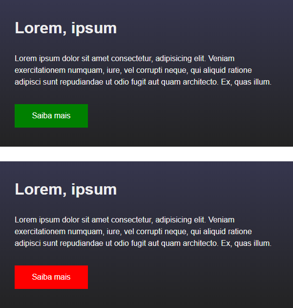 Cores e variáveis CSS: simulando box-shadow-color com variáveis CSS. É possível alterar a variável por componente a partir de estilos inline!