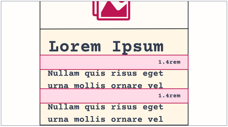 Camada Composição: exemplo de layout clássico com flow space alterado.