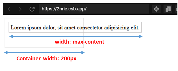 Em alguns casos, max-content pode causar overflow.