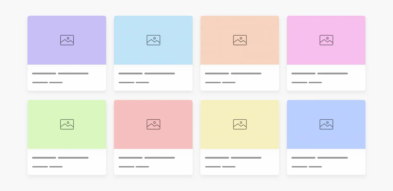 Wireframe mostrando um grid de cards com CSS Grid e minmax().