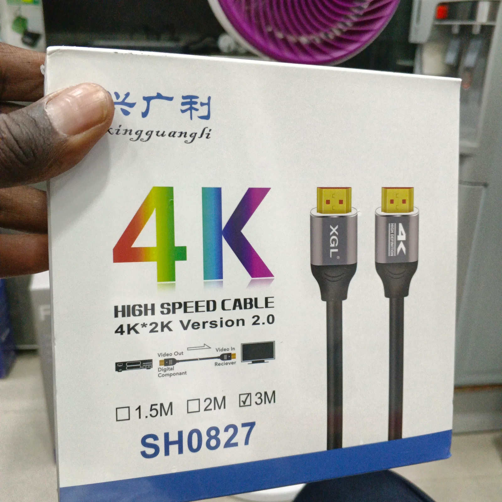 CABLE HDMI 3M SH0827 4K