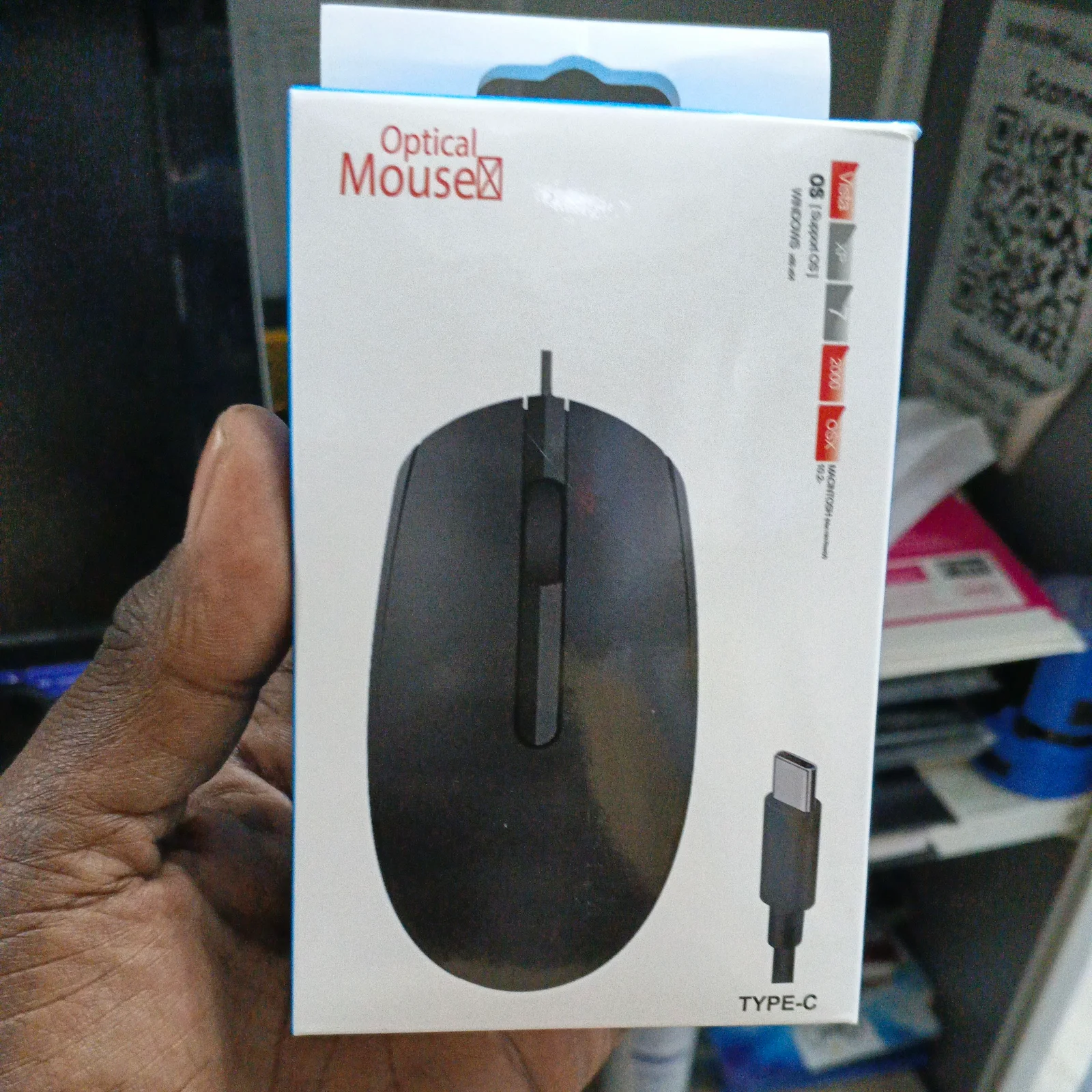 SOURIS AVEC FIL TYPE C OPTICAL MOUSE