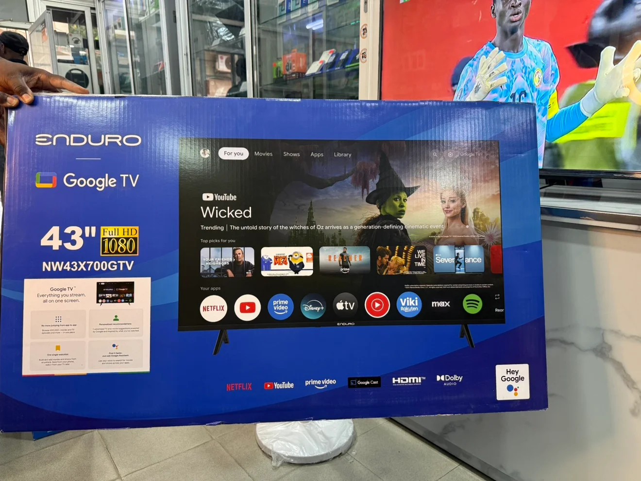 TELEVISEUR ENDURO NW43X700GTV SMART GOOGLE TV 43 POUCES