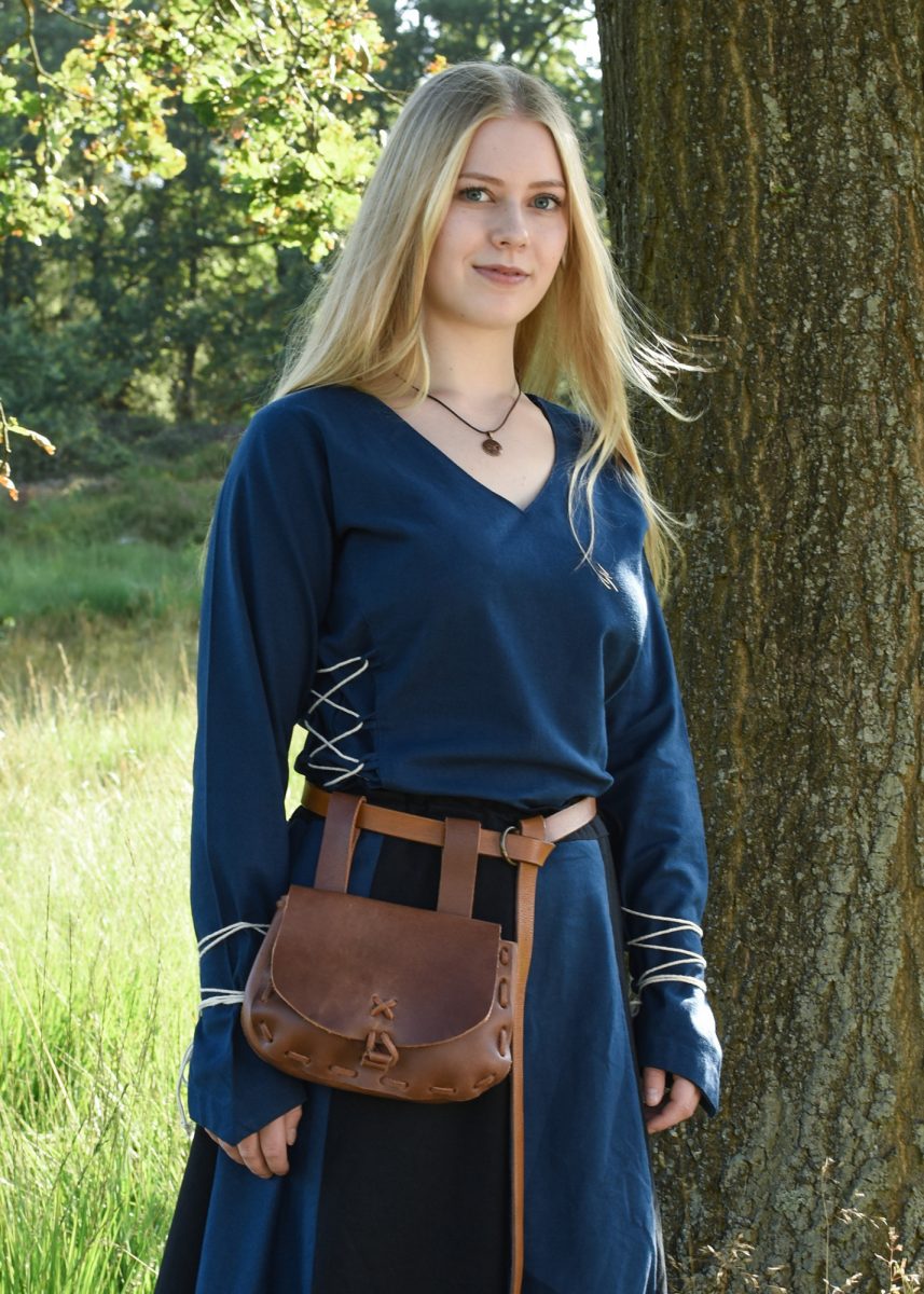 Begunstigde logica envelop Middeleeuwse Dames Blouse in Blauw | Dragonheart