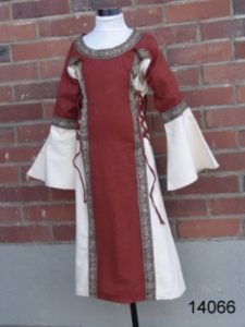 Mittelalter Kinderkleid aus Baumwolle 