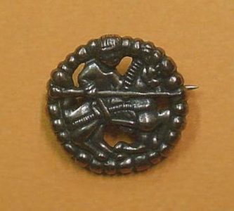 Viking Gokstad Fibula in Brons, Noorwegen, 10e eeuws (UITVERKOOP)