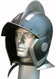 Burgonet helm Gezwart