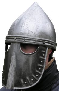 Normandische Gezichtsmasker Helm rond 1170