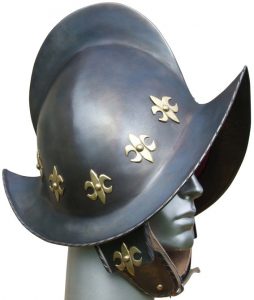 Morion Helmet Fleur de Lis 16Jh.