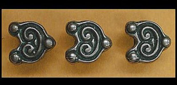 Wikinger Belt fittings, Great Moravia, 10th c.