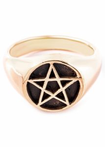 Pentagram Ring Brons