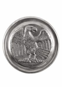 Römische Phalera, Großer Legionsadler, verzinntes Messing