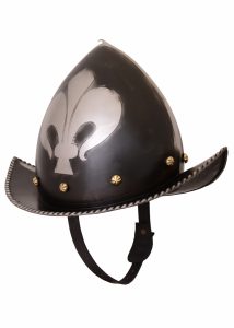 Franse Morion Helm met Franse Lelie, 16e eeuw, 1,6 mm staal