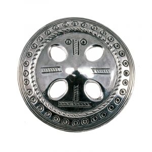 Viking Rond Fibula in Zilver (925er)