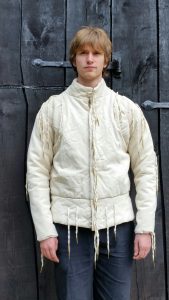 Gambeson -  Aketon in Natuurkleur met Nestels