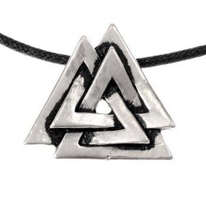 ​Viking ​Valknut Amulet Hanger in Zilver Look