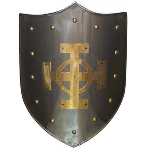 Schild mit Keltischem Kreuz aus Messing (ANBIETUNG)