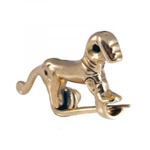 Keltische Paarden Fibula in Brons