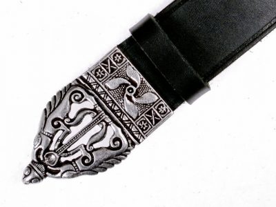 Keltische Riem in Zwart 4 cm breed