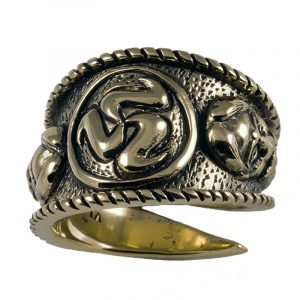 Keltischer Ring Bronze Klein