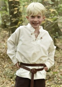 Kinder Blouse in Natuurkleur met lange mouw