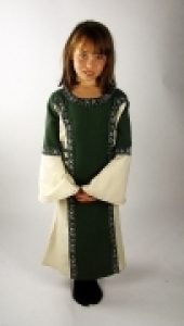 Mittelalter Kinder kleid Grun/natur