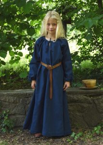 Viking - Middeleeuwse Kinderjurk in Blauw