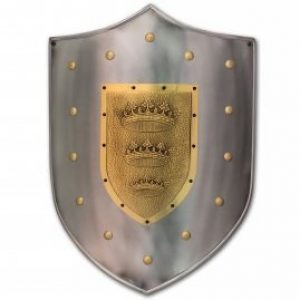 Mittelalterschild König Artus 3-Kronen-Schild