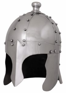 ​König Arthur Helm, 1,2 mm Stahl, mit Lederinlet