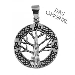 Keltische Levensboom - Yggdrasil Hanger zilver