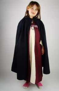 Grijze Jager Kindercape in Zwart