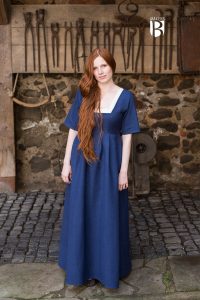 Mittelalter Kleid Frideswinde in Blau