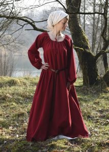 Mittelalterkleid, Unterkleid in Rot