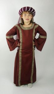 Mittelalter Kinderkleid in Rot