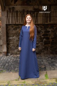 Mittelalter Unterkleid Feme in Dunkelblau