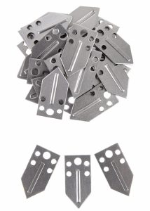 Stalen Harnasplaatjes/schubben voor Platenpantser, 13 mm x 25 mm (25 stuks)