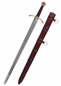 Robert the Bruce Zwaard met Schede, middeleeuws eenhandig zwaard met schede
