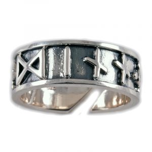 Viking Runen Ring Zilver (925er) Groot