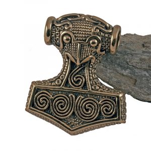 Wikinger Schonenhammer / Thorshammer Anhanger Bronze