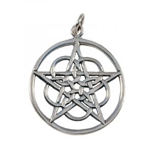 Keltische Pentagram Hanger in Zilver