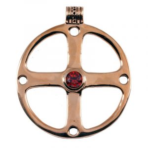 Keltisches Radamulet Anhanger Bronze